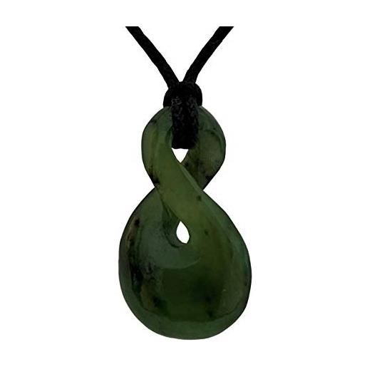 Giwi Paua nephrite jade/greenstone pounamu - ciondolo per collana in nuova zelanda