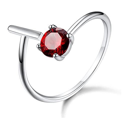 Custom4U anelli aperti argento iniziale i lettera anello personalizzato alfabeto gioielli