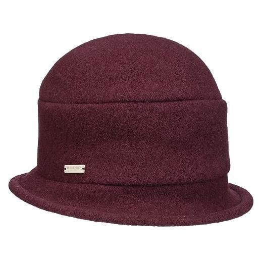 Seeberger cappello follato vialena cloche da donna taglia unica - rosso bordeaux