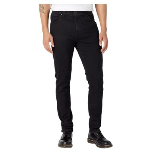 Wrangler larston, jeans uomo, nero (rough rided), 30w / 32l