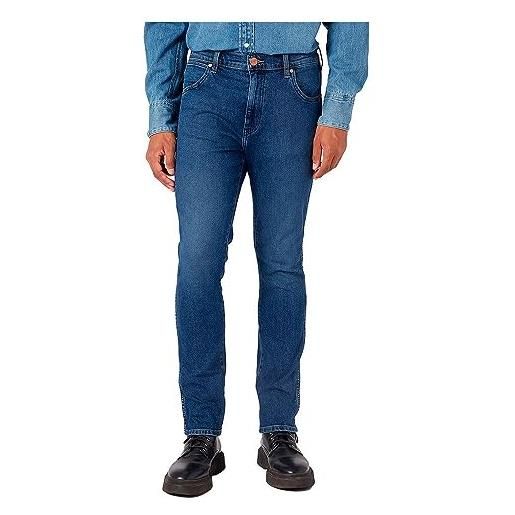 Wrangler larston, jeans uomo, blu (apollo), 33w / 34l