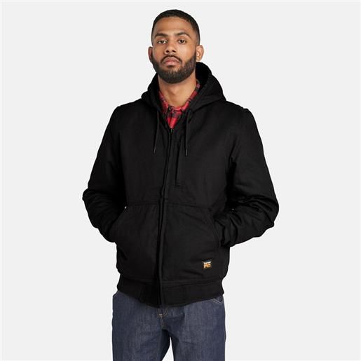 Timberland giacca in tela con fodera in pile Timberland pro gritman da uomo in colore nero colore nero