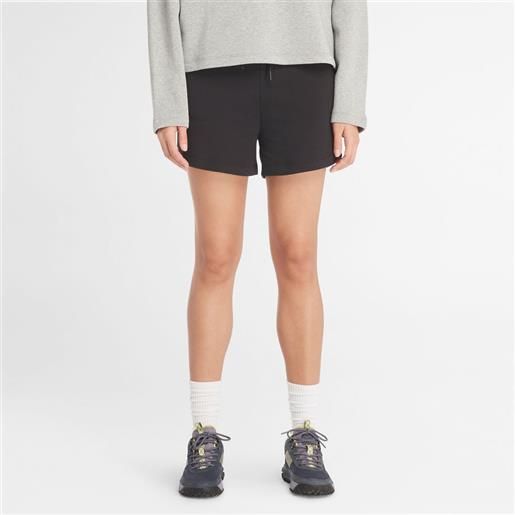 Timberland shorts con rovescio a ricci da donna in colore nero colore nero