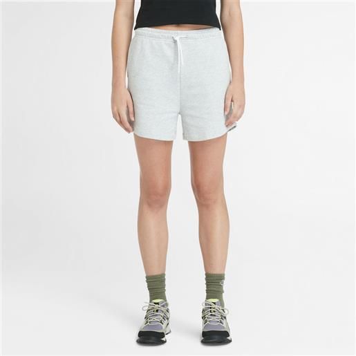 Timberland shorts con rovescio a ricci da donna in grigio chiaro grigio