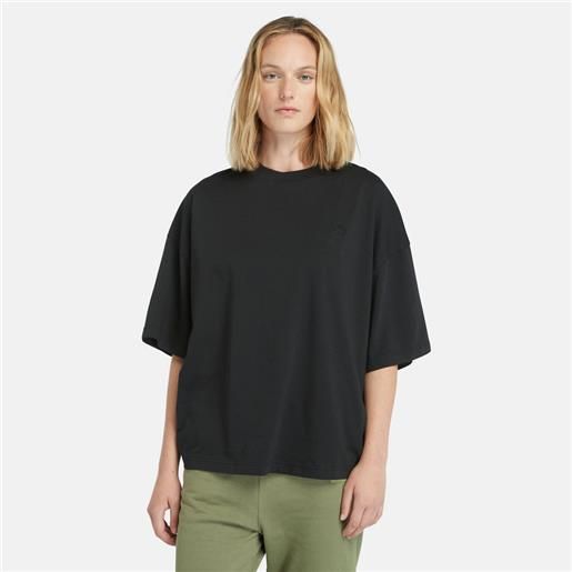 Timberland t-shirt oversize da donna in colore nero colore nero