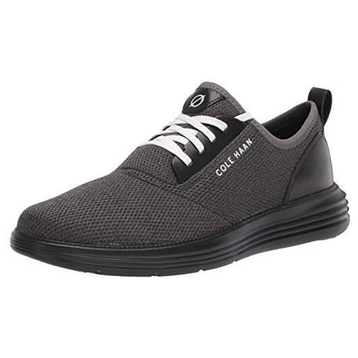 Cole Haan grandsport journey knit sneaker, scarpe da ginnastica uomo, magnete nero bianco ottico, 43 eu