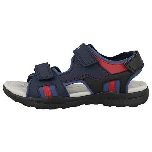 Geox bambino j vaniett boy b sandali bambini e ragazzi, blu (navy/dk blue), 36 eu