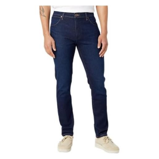 Wrangler larston, jeans uomo, blu (landed), 32w / 36l
