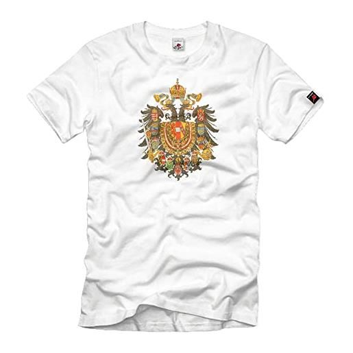 Copytec kuk. Doppia impero eagle crest d'austria 1867 wk militare dell'impero romano - t-shirt #2547 bianco x-large
