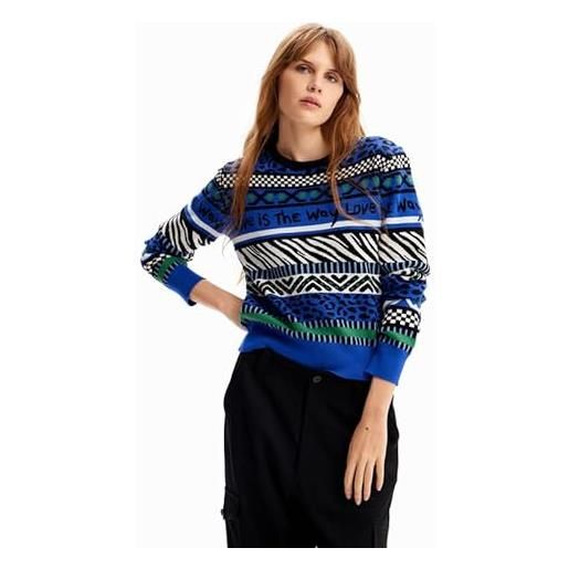 Desigual woman flat knit thin gauge pullover