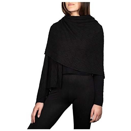 Kemailù - meghan stola traforata in misto cashmere - donna (bianco)