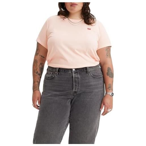 Levi's plus size the perfect tee, t-shirt donna, pearl blush, 4xl