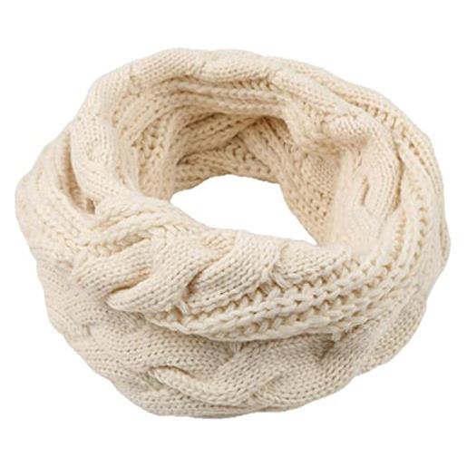 UKKO sciarpa da donna donne sciarpa donne sciarpa a maglia sciarpa sciarpa invernale sciarpe del collo cerchio cavo calda sciarpa ad anello morbido