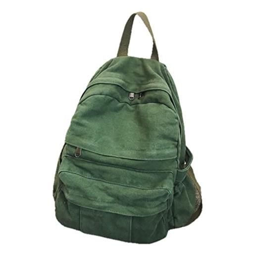 UKKO borsa borsa da scuola per ragazze zaino donne delle donne tessuto tessuto morbido bookbag dello studente mezzo schoolbag borsa per tela di grandi dimensioni