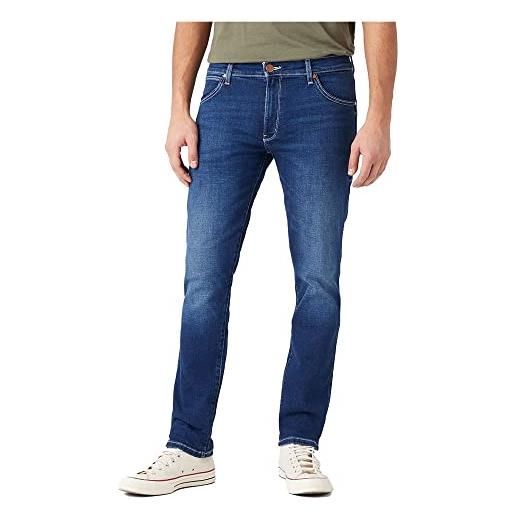 Wrangler larston, jeans uomo, grigio (washed grey), 32w / 30l