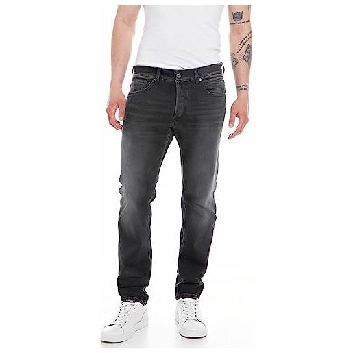 Replay willbi jeans, 098 nero, w33 / l32 uomo