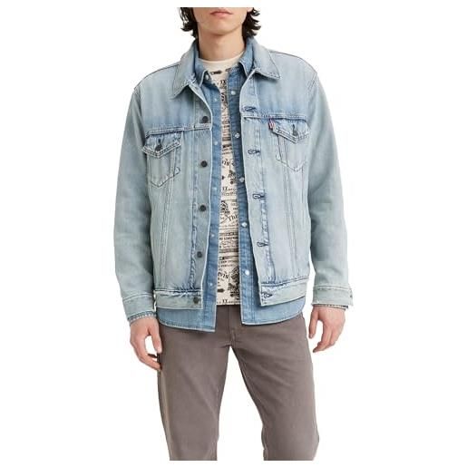 Levi's new relaxed fit trucker, jacket uomo, huron waves, m