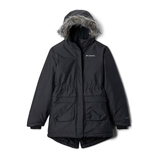 Columbia nordic strider, giacca invernale impermeabile bambina, nero (black), xxs