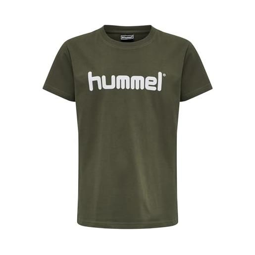 hummel maglietta unisex per bambini hmlgo kids cotton logo t-shirt s/s (confezione da 1)