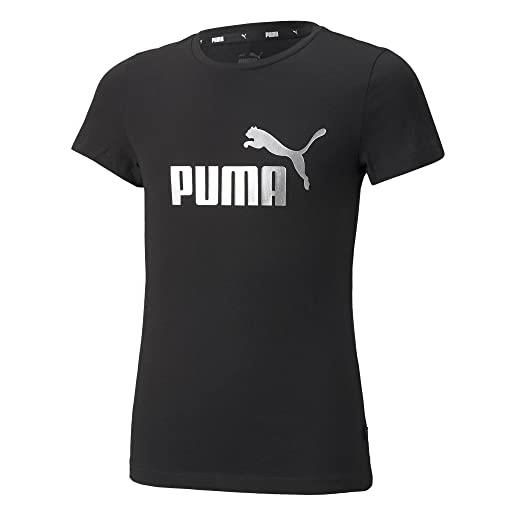 PUMA ess+ logo tee g, puma black, d/i128