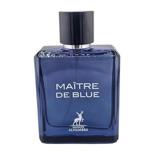 Maison Alhambra maitre de blue for men eau de parfum spray, 3.4 ounce
