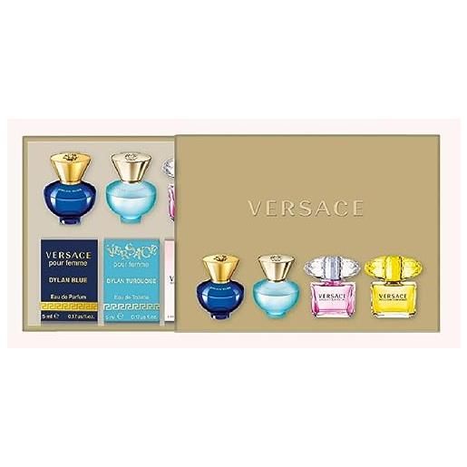 Versace - set regalo di mini taglie di profumo da donna (4 da 5 ml)