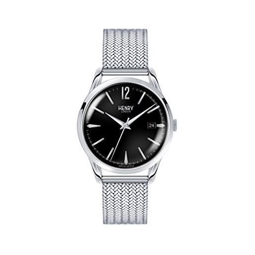 Henry London orologio analogico quarzo unisex con cinturino in acciaio inox 5018479077633