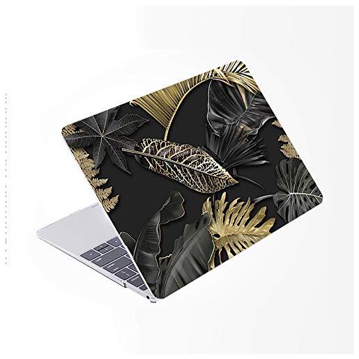 SDH custodia per mac. Book pro 16 pollici 2019 release a2141， laptop sleeve bag & copertura della tastiera per mac pro 16 pollici retina touch bar & id 4 in 1 bundle, belle foglie 1