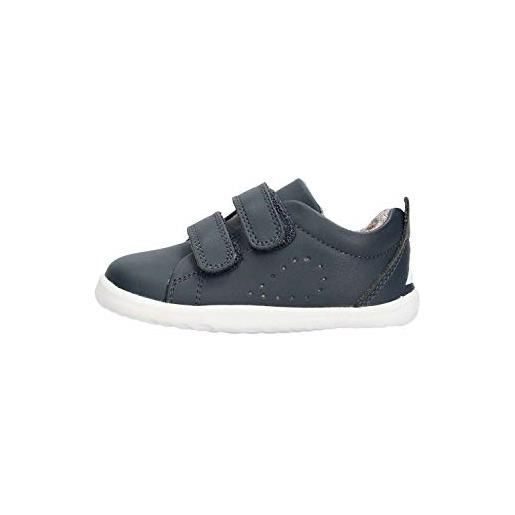 Bobux step up grass court - primi passi - sneakers in pelle per bambini (navy, 18)