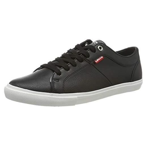 Levi's, sneakers uomo, nero noir regular black, 45 eu