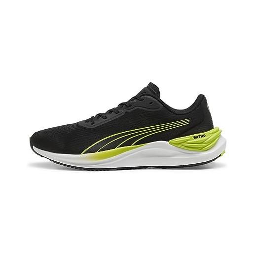 Puma men electrify nitro 3 road running shoes, puma black-lime pow, 48.5 eu