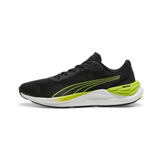 Puma men electrify nitro 3 road running shoes, lime pow-puma black-puma silver, 46 eu
