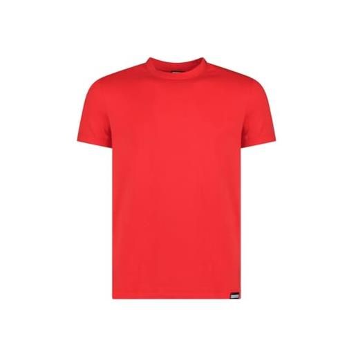 DSQUARED2 t-shirt uomo rosso t-shirt casual con stampa logo sulla manica l