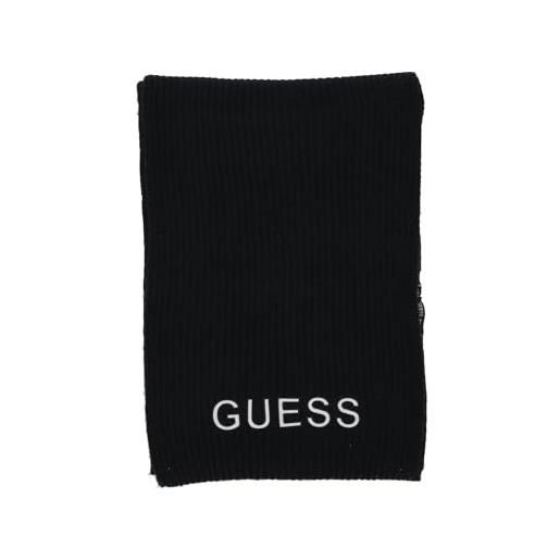 GUESS sciarpa uomo donna invernale foulard scarf unisex calda logo m3bz19z39b0 taglia unica colore principale black