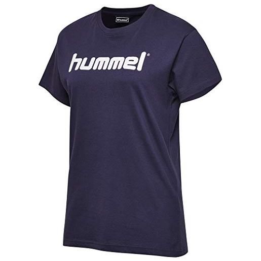 hummel hmlgo cotton logo t-shirt woman s/s color: black_talla: xs
