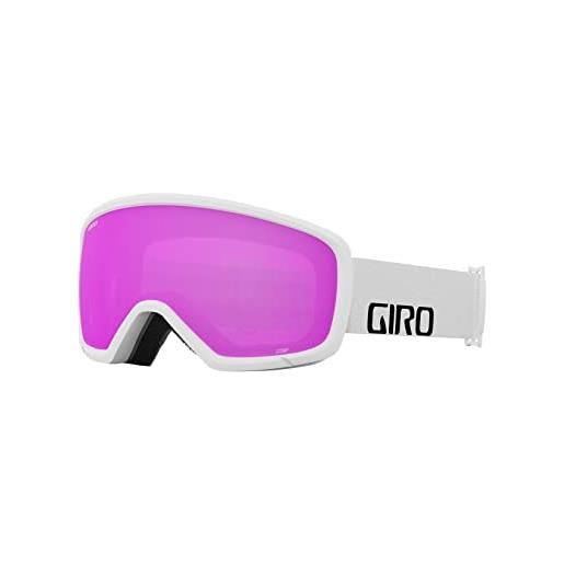 Giro stomp youth - occhiali da neve, con scritta bianca e lenti rosa ambra, taglia unica