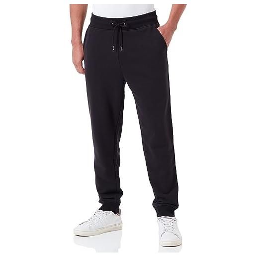 GANT reg shield sweatpants, pantaloni casual uomo, nero ( black ), xl