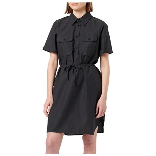 G-STAR RAW women's millery pockets dress , multicolore (dk black/cloack d22858-d123-d568), l