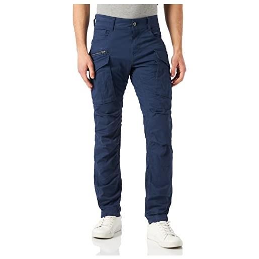 Replay pantaloni cargo da uomo in cotone comfort, blu (mariner navy 792), 34w / 34l