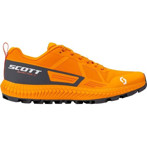 Scott - scarpe trail - supertrac 3 flash orange / dark grey per uomo in nylon - taglia 41,42,42.5,43,44,44.5,45,45.5 - arancione