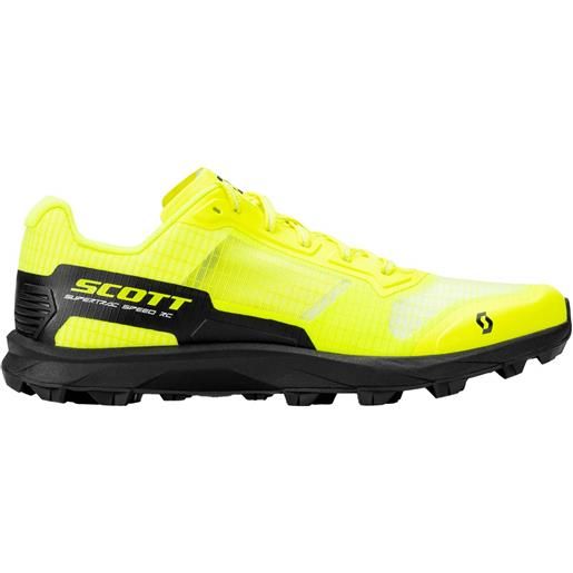 Scott - scarpe da trail - supertrac speed rc black / safety yellow per uomo - taglia 40.5,41,42,42.5,43,44,44.5,45 - giallo