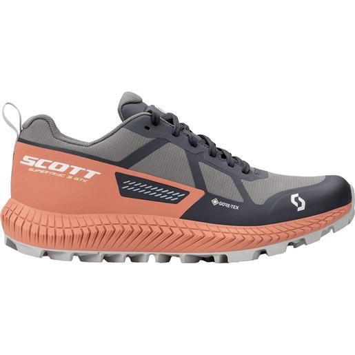 Scott - scarpe da trail - w's supertrac 3 gtx slate grey / terra red per donne in nylon - taglia 36,36.5,37.5,38,38.5,39,40.5 - grigio