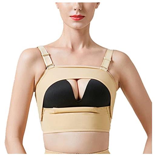 Generic top modellanti per le donne reggiseno post operatorio canotta a compressione con fascia di sostegno del seno correttore posturale shapewear (color: skin tone, size: xl)