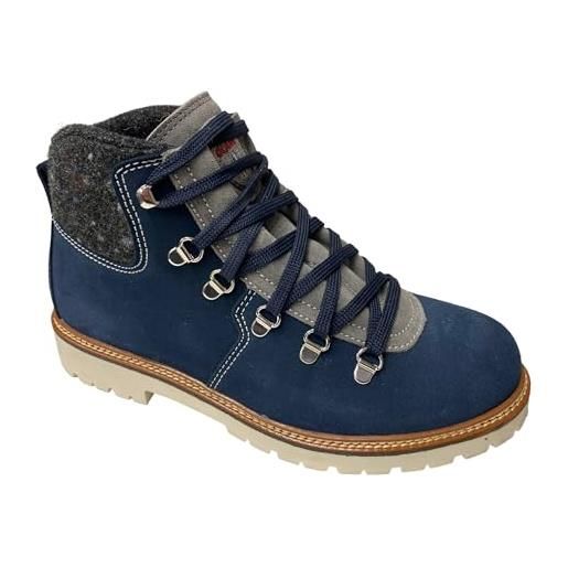 OLANG scarpe scarponi trekking donna merano wintherm btx pelle blu originale ai taglia 39 colore blu