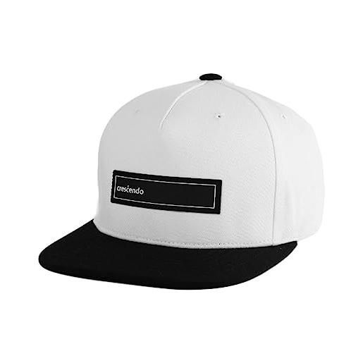MarkMark crescendo tr21524 - cappello da baseball regolabile in cotone hiphop con visiera piatta, nero , m