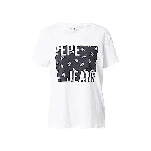 Pepe Jeans lucie, t-shirt donna, bianco (white), s