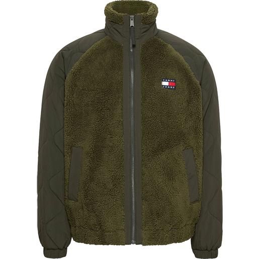 TOMMY JEANS giacca in sherpa e nylon