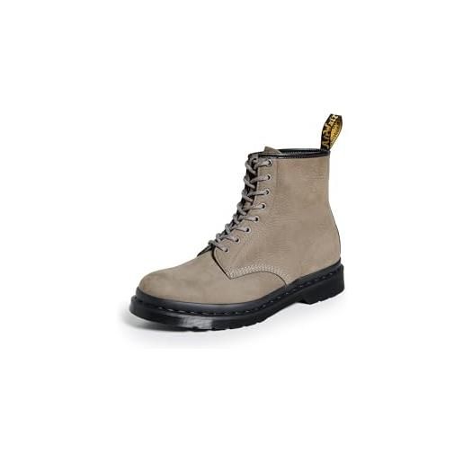 Dr. Martens chelsea boot, stivaletti uomo, marrone(nickel grey milled nubuck wp), 45 eu