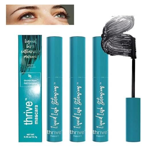 WITTYL thrive mascara liquid eyelash growth fluid, thrive mascara liquid lash extensions, with natural lengthening and thickening effect, natural non-clumping application lasts all day (3pcs)