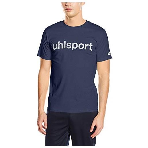 uhlsport essential promo - maglietta, uomo, t-shirt essential promo, bianco, xxx